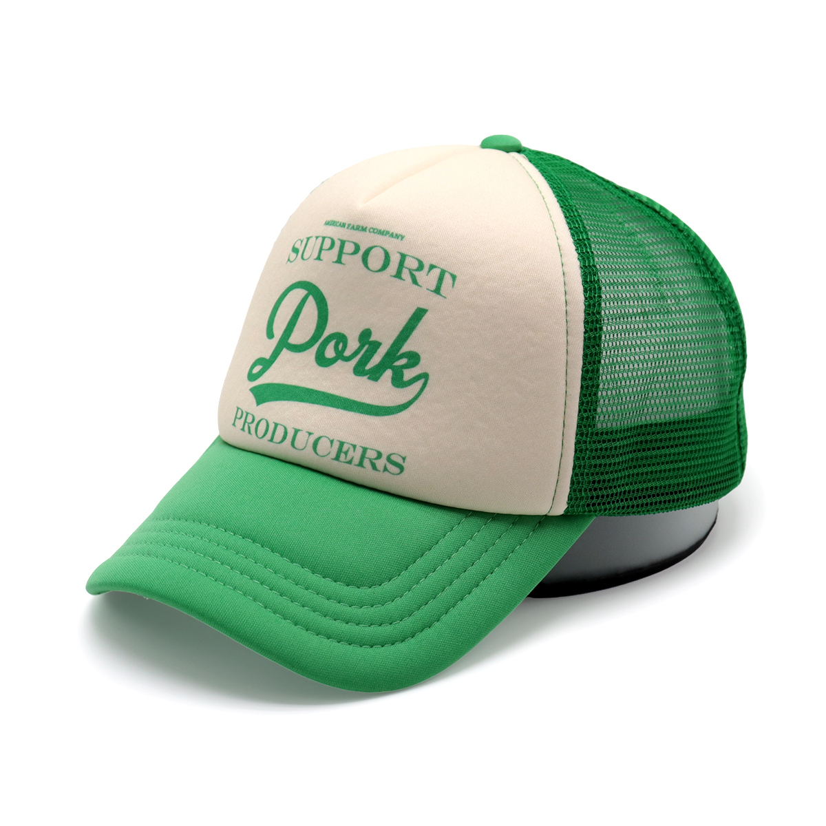 Support Dairy Farmers Foam Print Trucker Cap Adjustable Mesh Baseball Hat for Men and Women