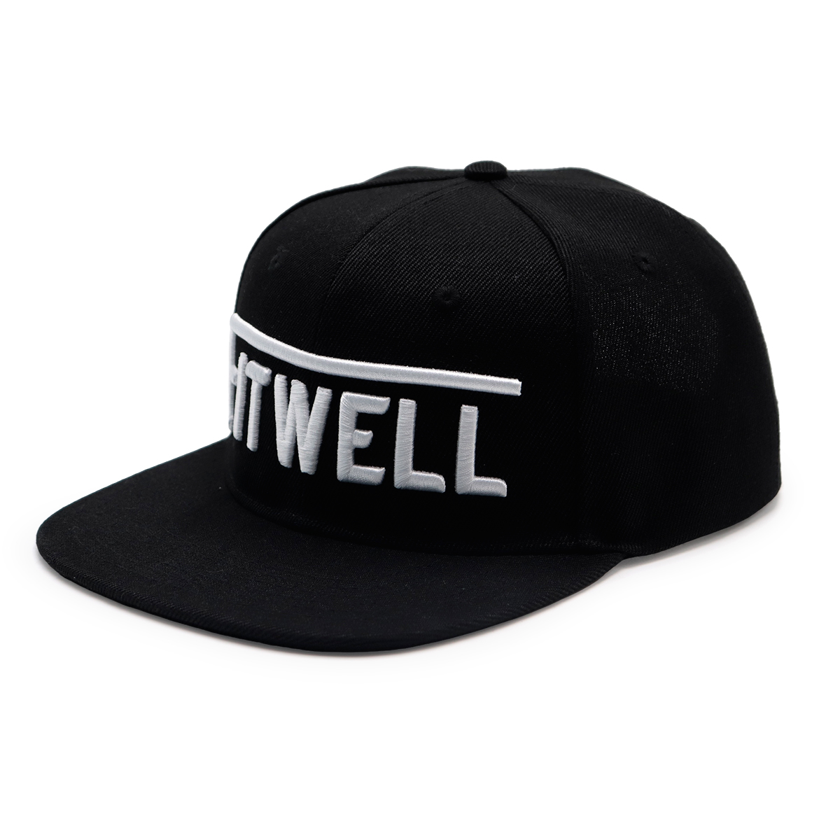 FTWELL 3D Embroidered Flat Brim Snapback Cap – Unisex Adjustable Street Hat