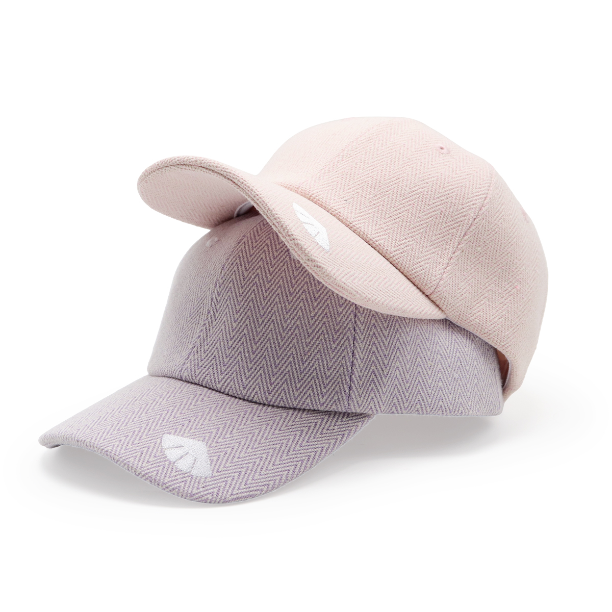Herringbone Baseball Cap, Adjustable Herringbone Pattern Hat, Embroidered Visor, Unisex Casual Cap (Blue/Red)