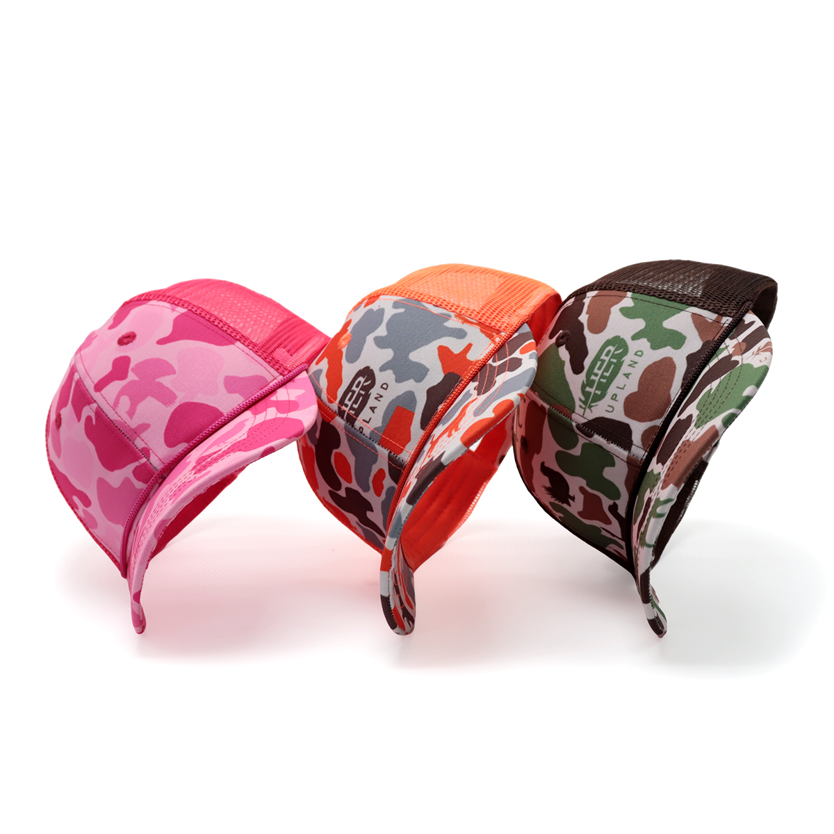 Curved Brim Rope Custom Trucker Hats – Camo Mesh Adjustable Cap Design Your Own Logo