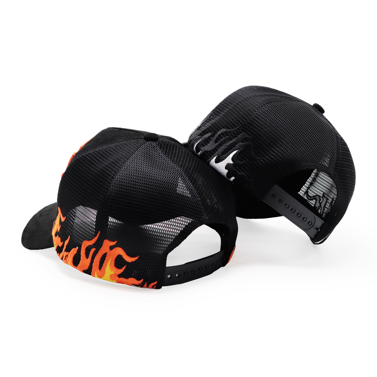 FITWELL Flame Trucker Cap - Stylish Mesh Baseball Hat