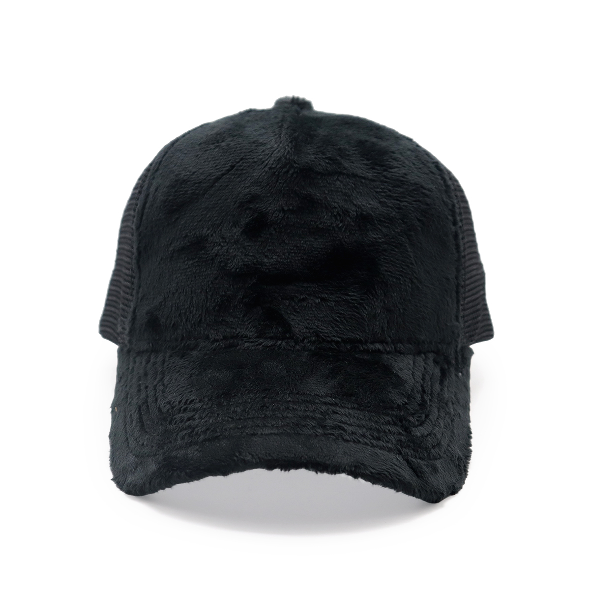 Velvet Mesh Trucker Hat – Soft Plush Front, Breathable Back, Custom Colors