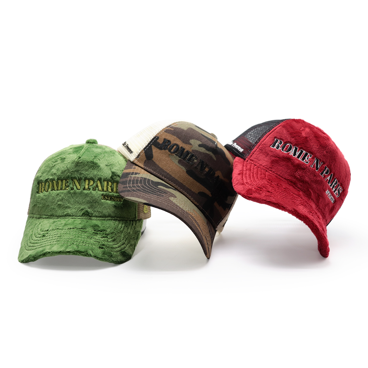 Custom Trucker Hats Design Your Own Logo – Plush Embroidered Mesh Cap for Men & Women