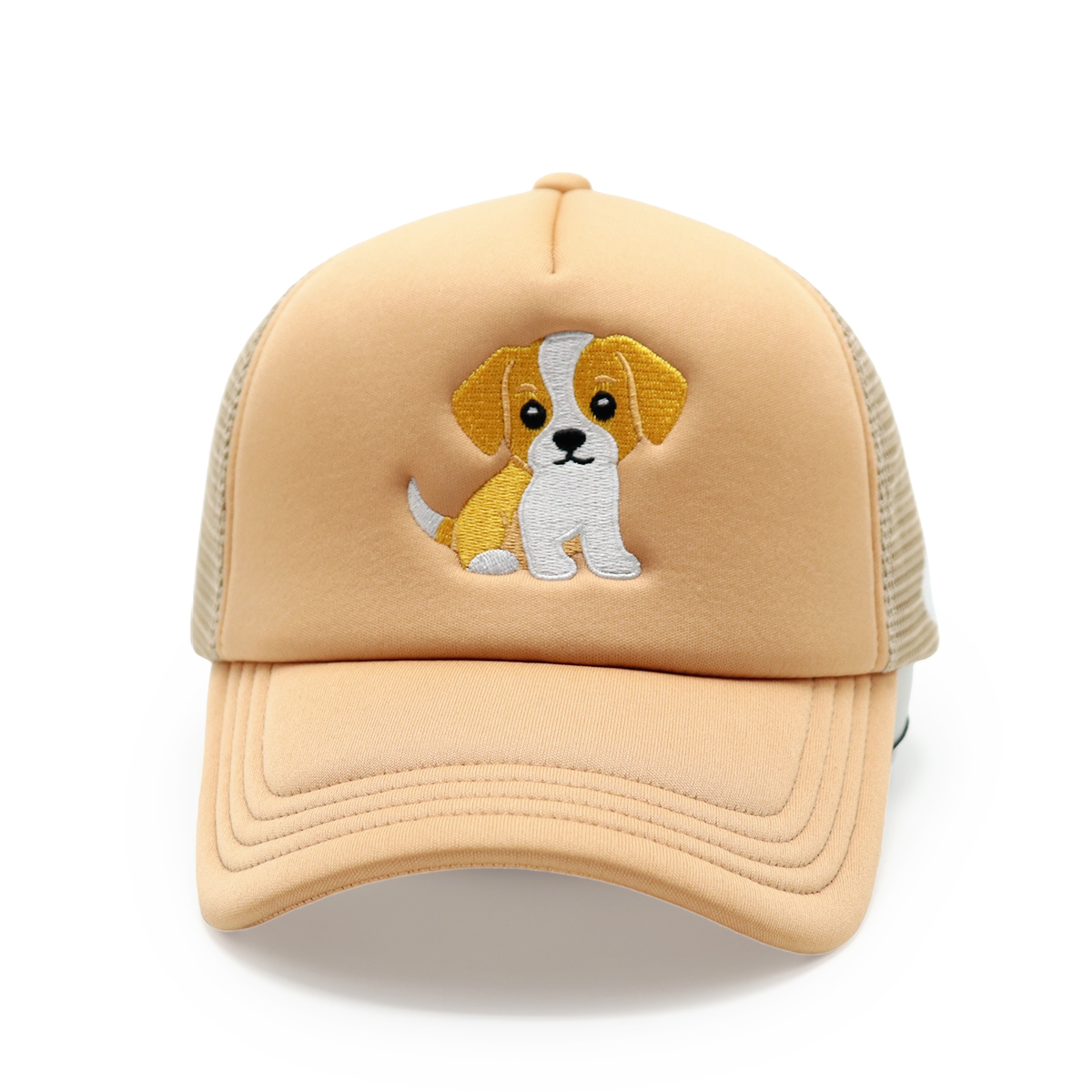 Foam Embroidered Animal Logo Trucker Hats – Custom Mesh Snapback Cap