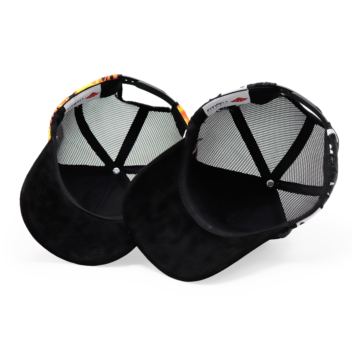 FITWELL Flame Trucker Cap - Stylish Mesh Baseball Hat
