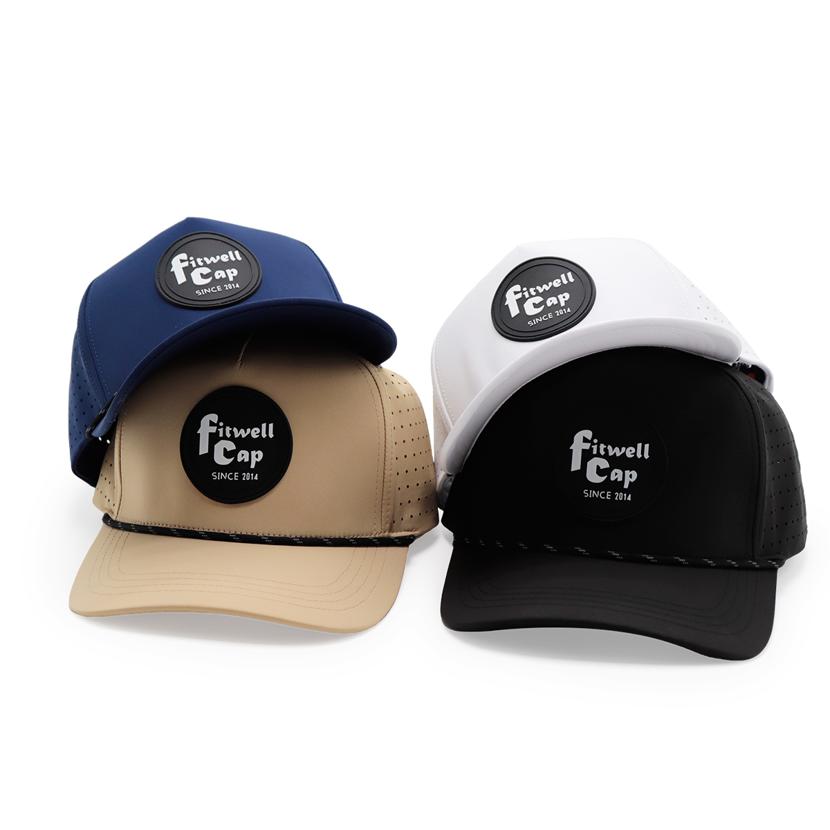 Fitwell Laser Perforated Baseball Cap – Breathable Sports Hat, Adjustable Snapback, Unisex