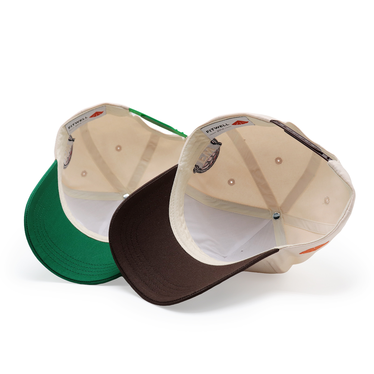 Embroidered Letter Baseball Cap – Retro Contrast Brim Snapback Hat, 3D Letter, Unisex