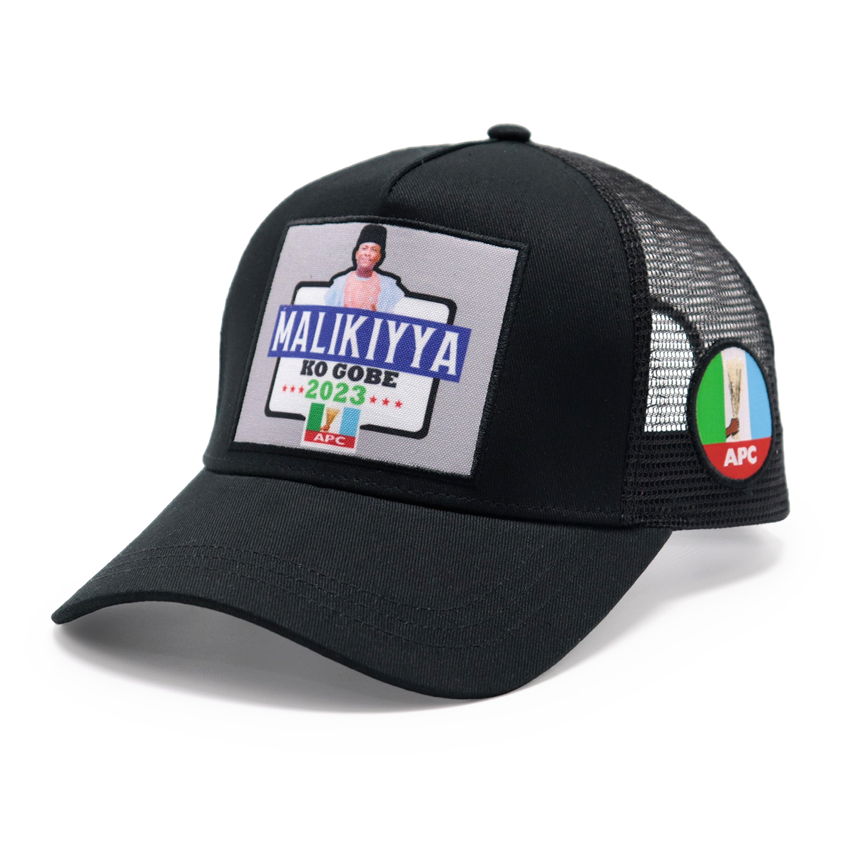 MALIKIYYA KO GOBE 2023 Black Trucker Hat Snapback Cap – APC Political Campaign Mesh Baseball Cap Unisex Adjustable