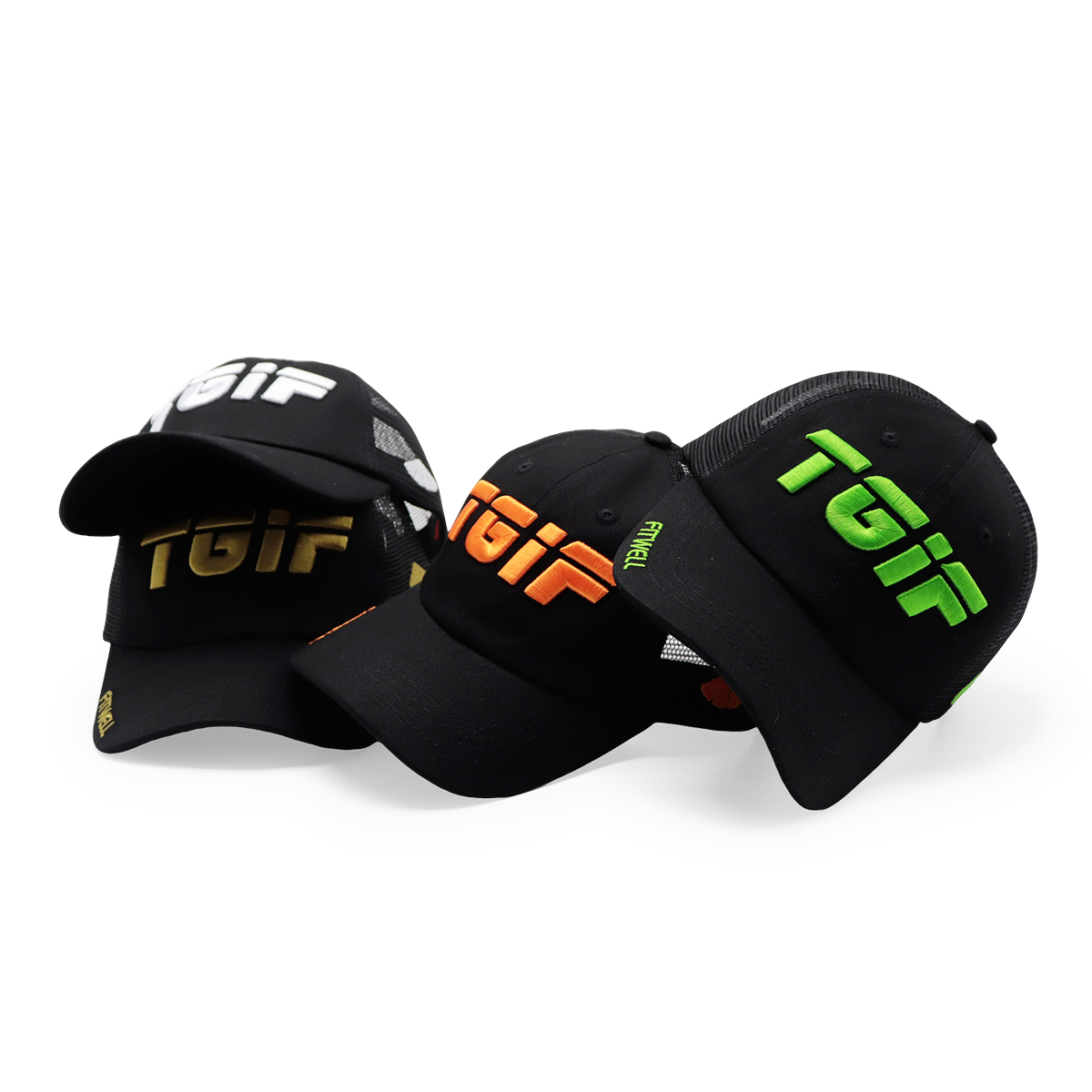 Embroidered Trucker Cap – FITWELL Streetwear Snapback Mesh Hat
