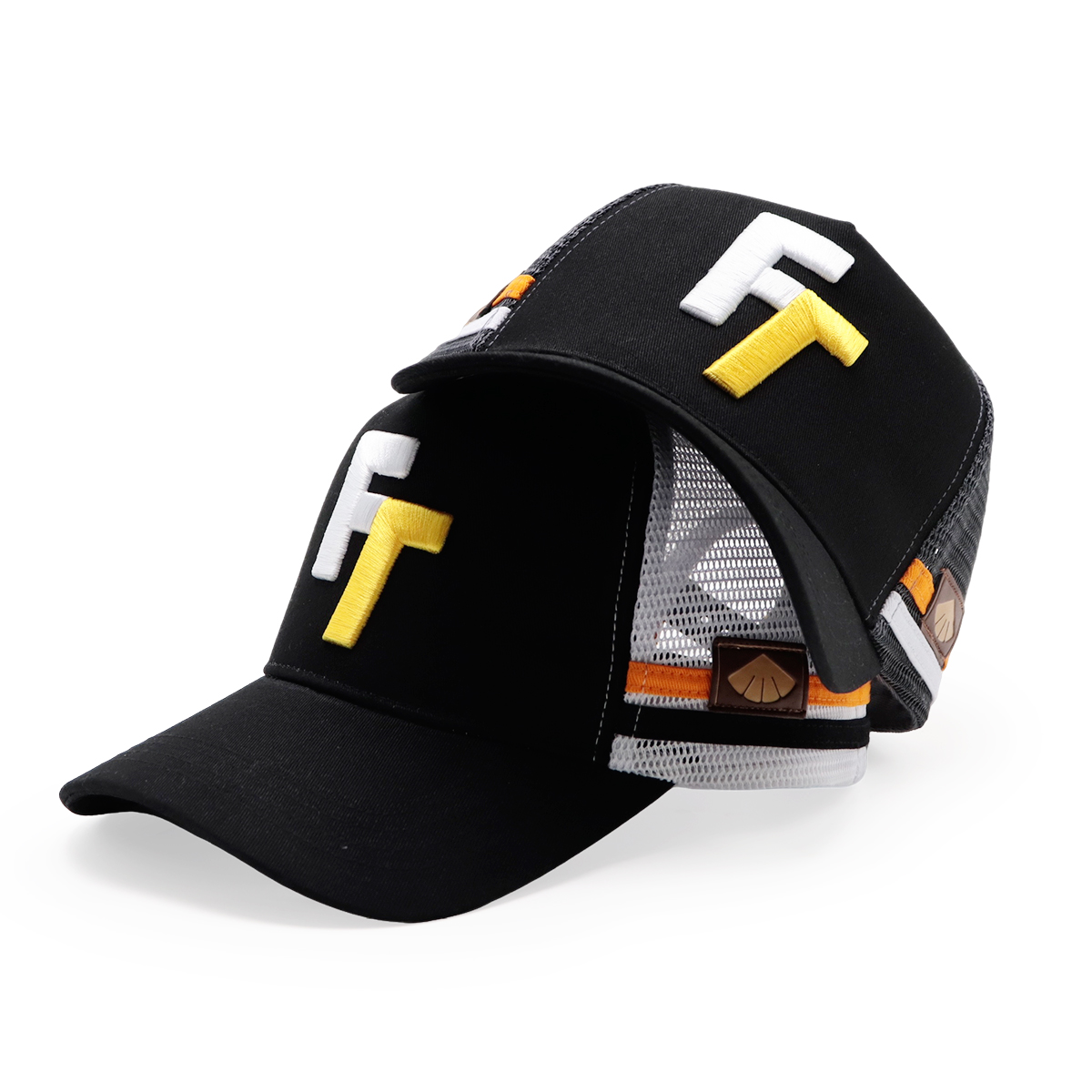 FITWELL 3D Embroidered FT Trucker Hat – Sporty Mesh Baseball Cap