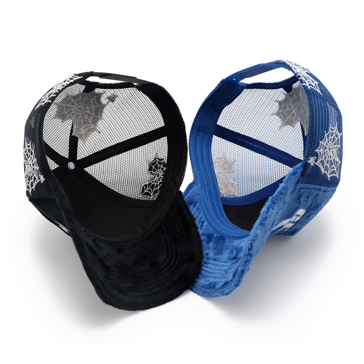 Curved Brim Custom Trucker Hats – Plush Embroidery Mesh Cap for Men & Women