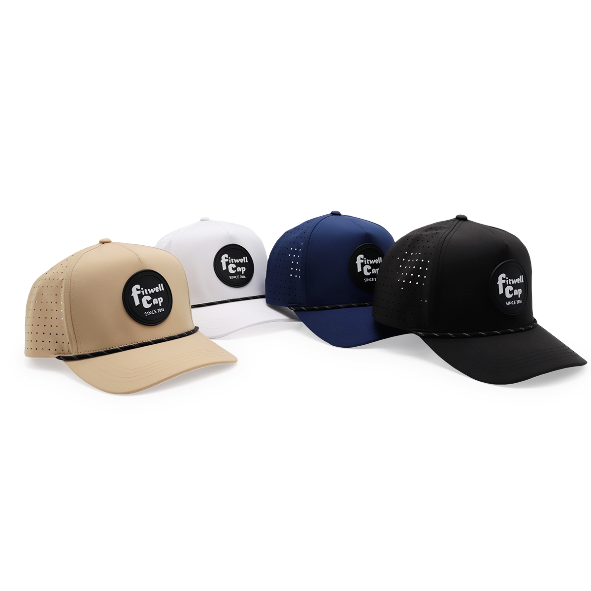 Fitwell Laser Perforated Baseball Cap – Breathable Sports Hat, Adjustable Snapback, Unisex