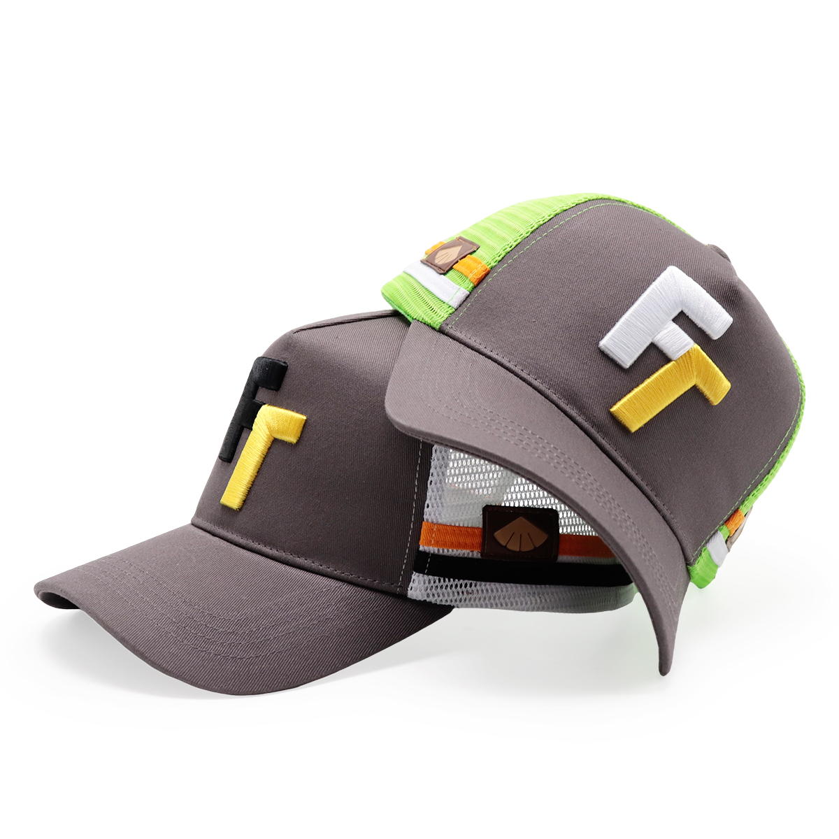 FITWELL 3D Embroidered FT Trucker Hat – Sporty Mesh Baseball Cap