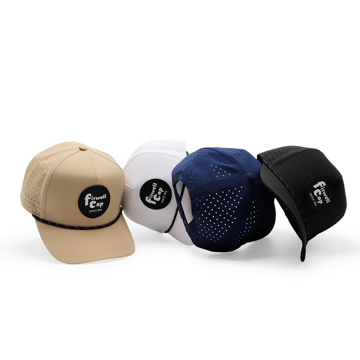 Fitwell Laser Perforated Baseball Cap – Breathable Sports Hat, Adjustable Snapback, Unisex