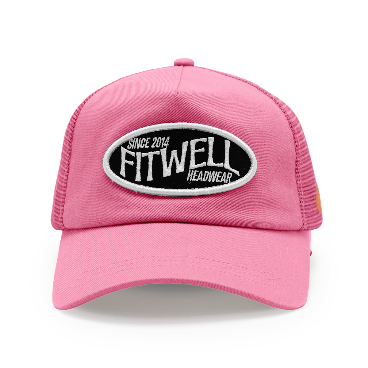FITWELL Classic Mesh Trucker Hat – Retro Embroidered Logo Baseball Cap