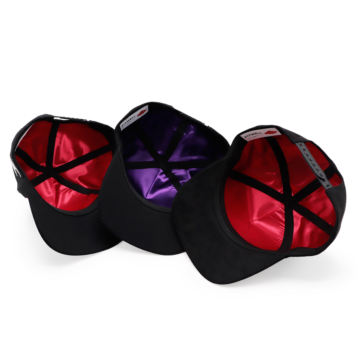 3D Embroidery Logo Black Baseball Caps, Flame & Star Pattern, Adjustable Unisex Hip-hop Cap (Los Angeles / Fitwell / A Letter)