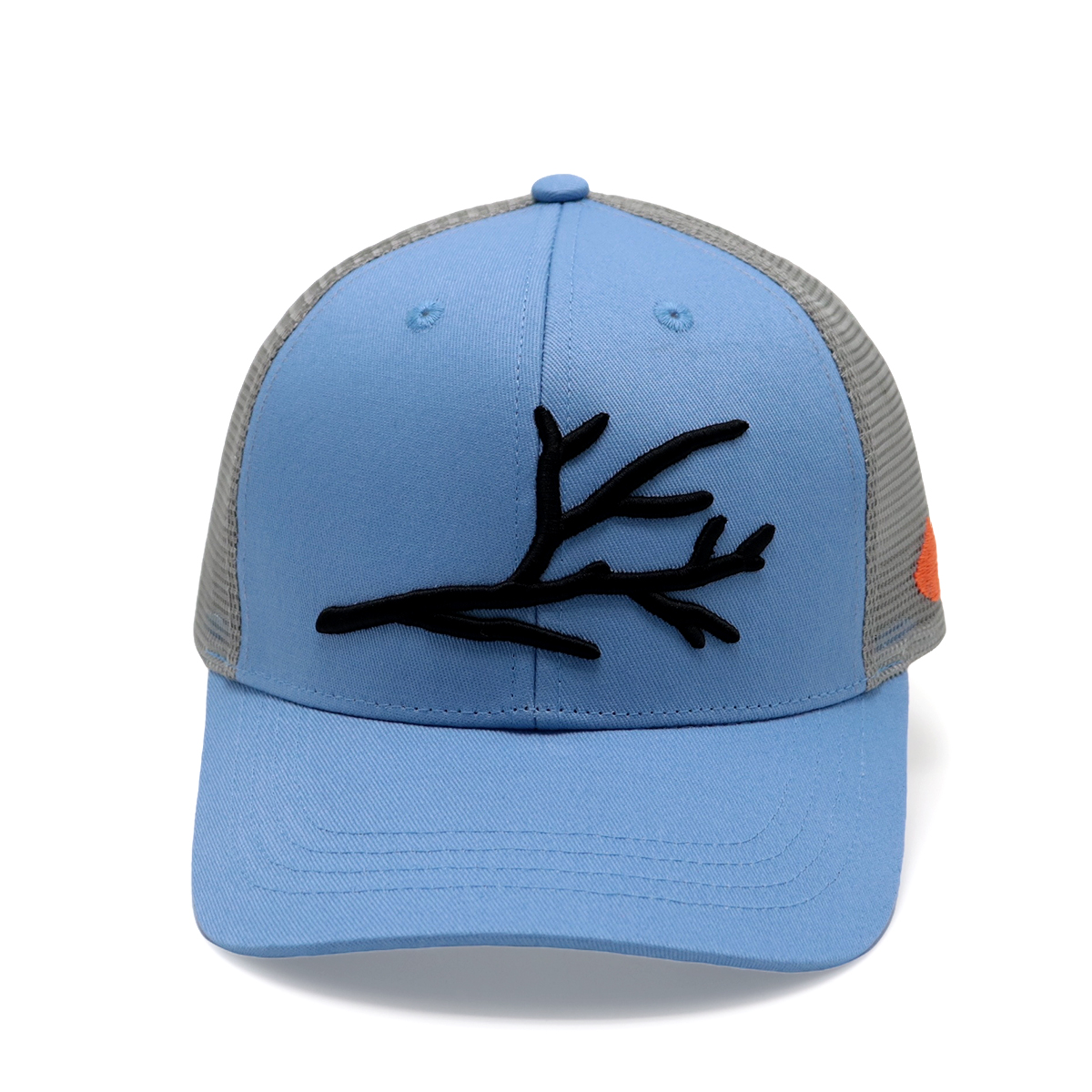 3D Branch Embroidery Mesh Trucker Hat | Minimalist Unisex Baseball Cap