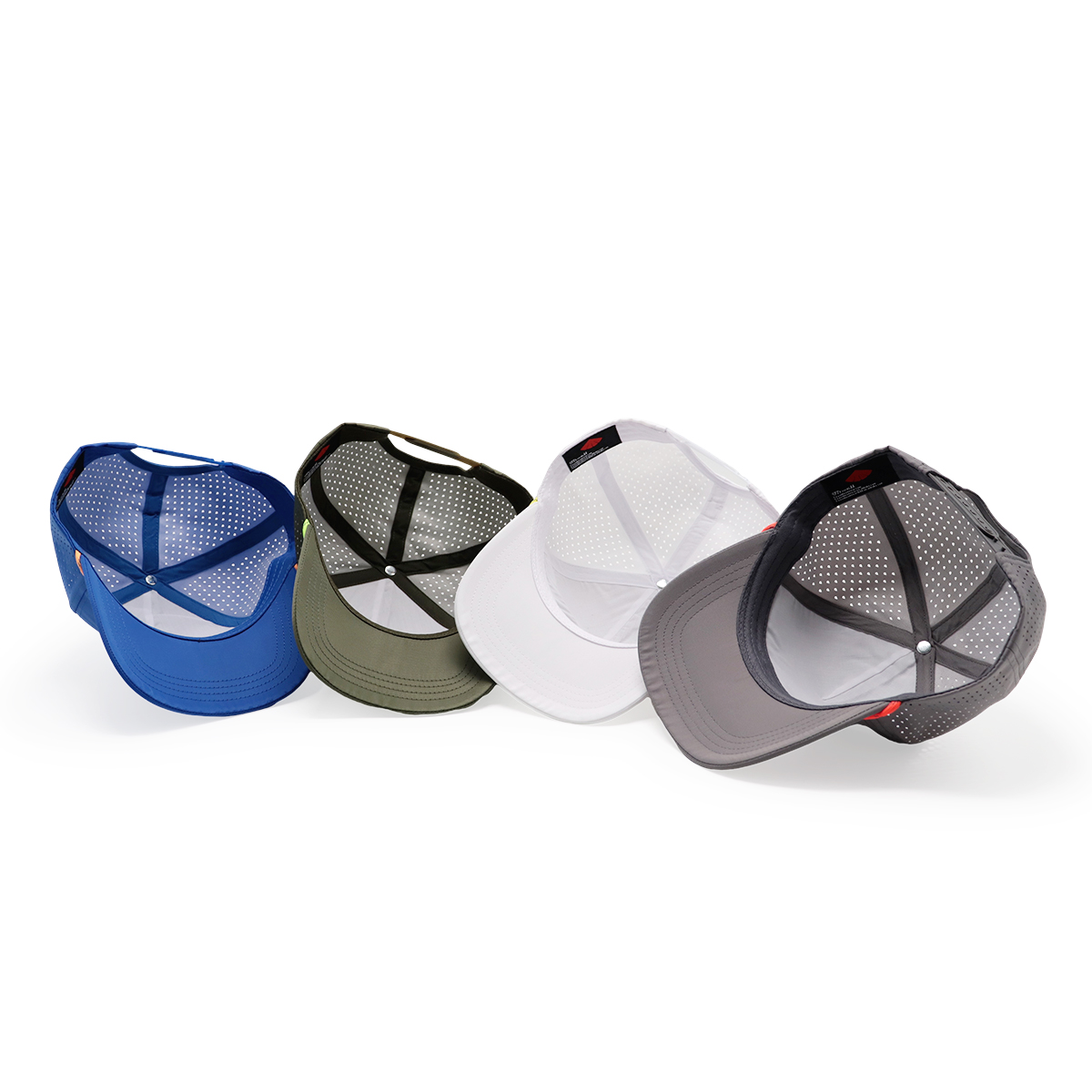 FITWELL Laser Perforated Trucker Hat Rope Accent Patch Mesh Snapback Baseball Cap