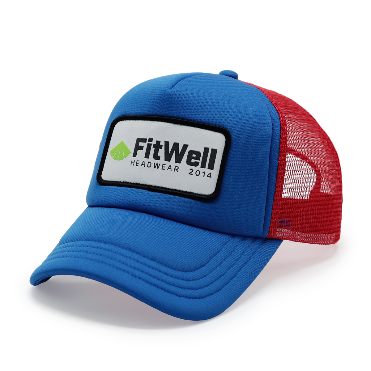 FitWell Custom Foam Trucker Hat – Multi-Color Mesh Back Cap with Logo Patch