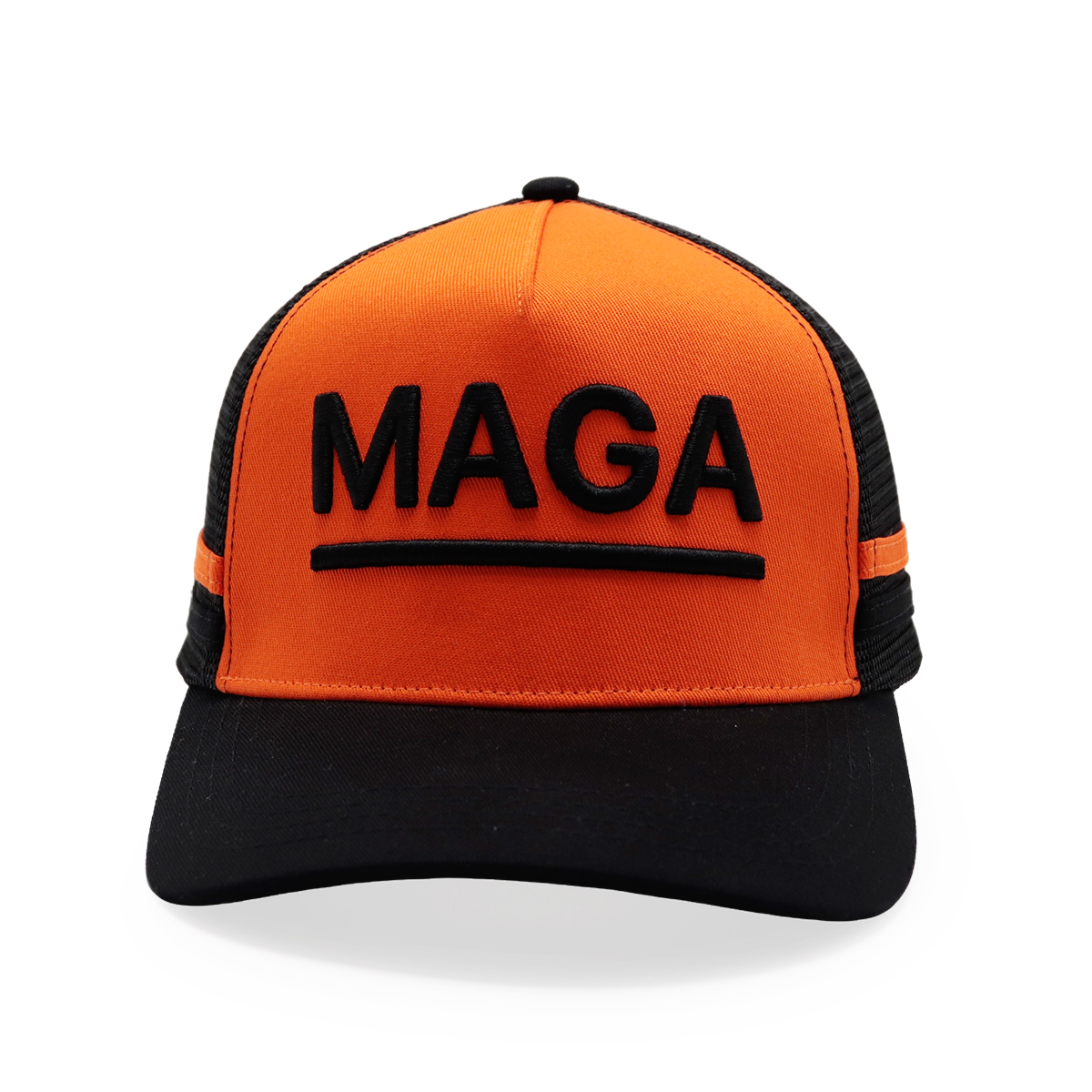 MAGA 3D Embroidered Mesh Trucker Cap – Political Letter Snapback Hat