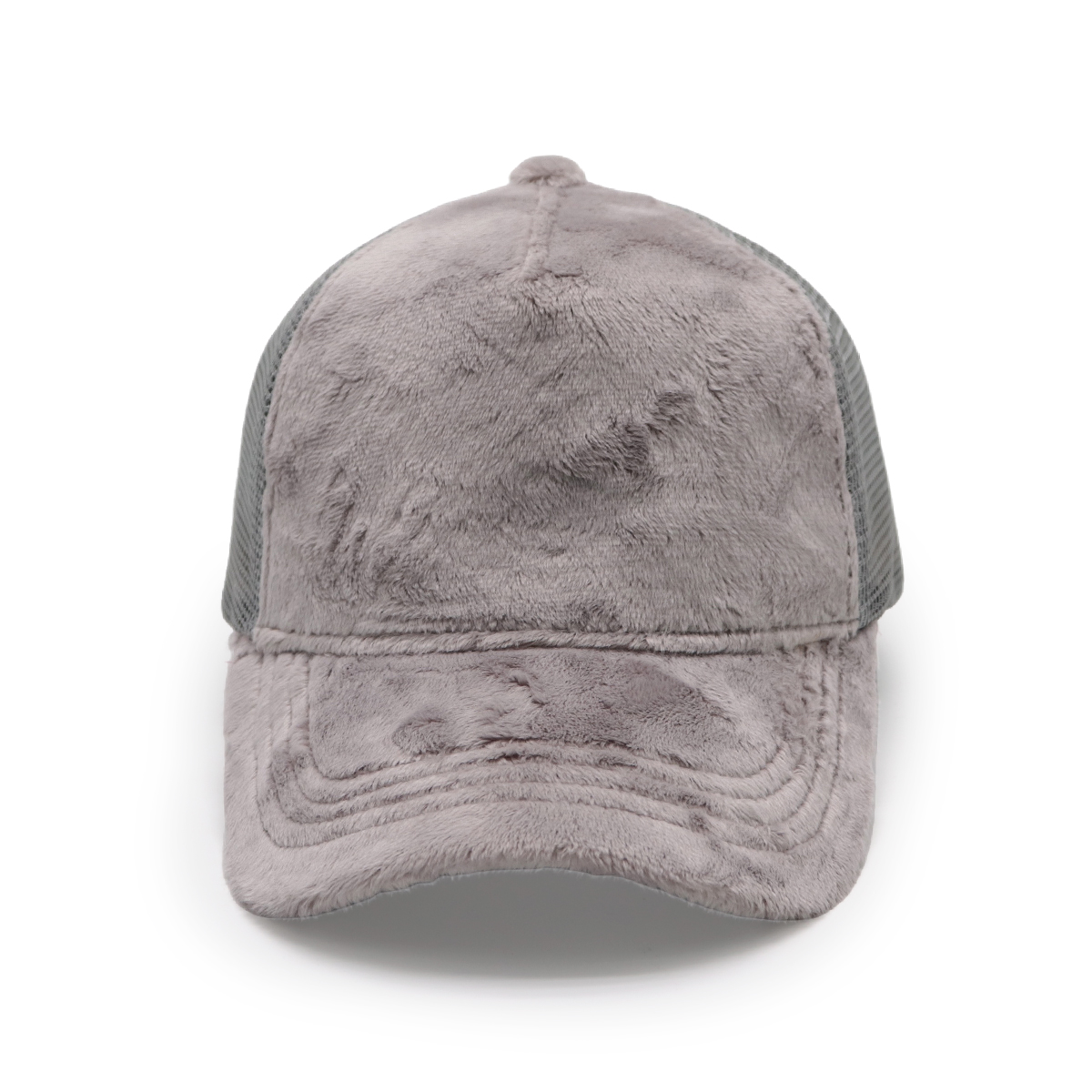 Plush Fleece Mesh Trucker Hat – Soft & Warm Unisex Winter Cap