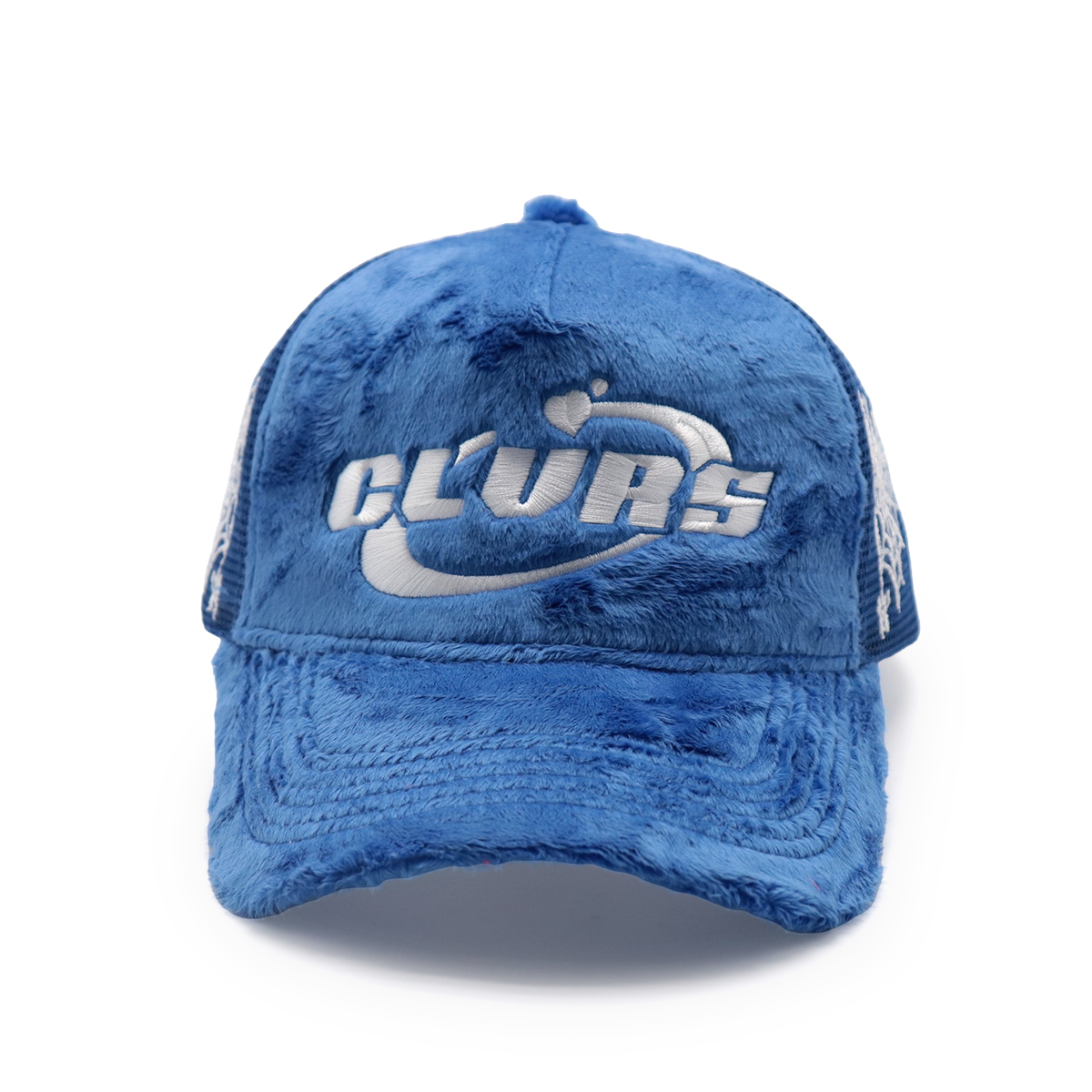 Curved Brim Custom Trucker Hats – Plush Embroidery Mesh Cap for Men & Women
