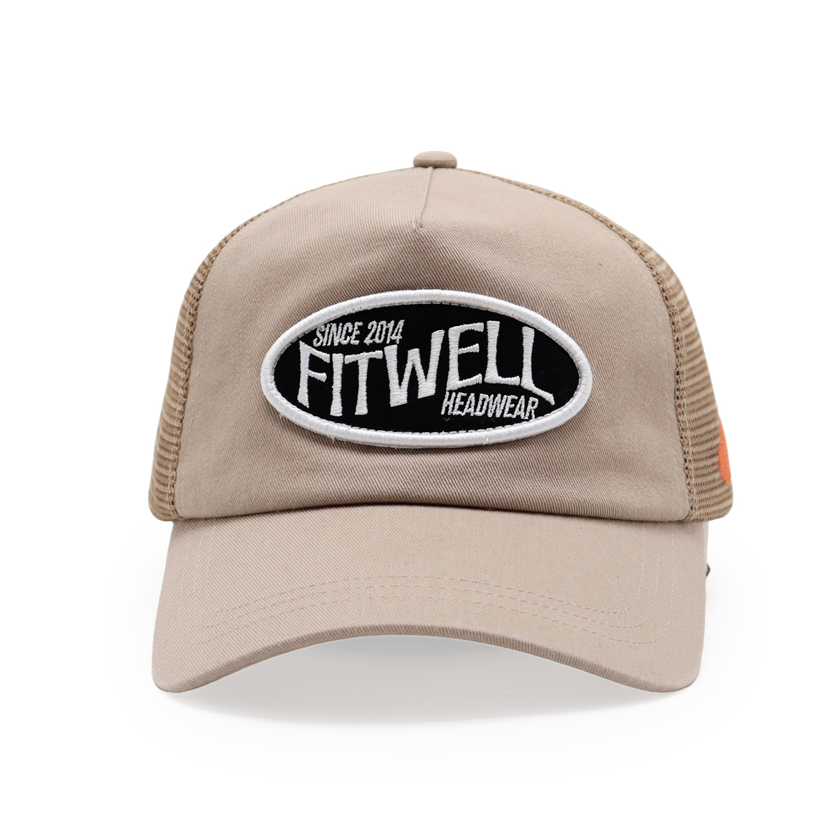 FITWELL Classic Mesh Trucker Hat – Retro Embroidered Logo Baseball Cap