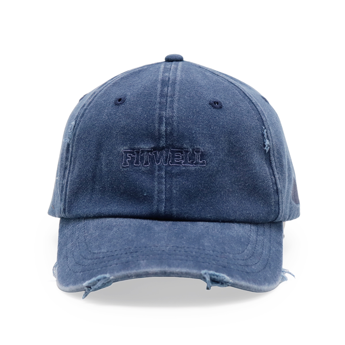 FITWELL Vintage Washed Baseball Cap | Unisex Adjustable Dad Hat in Multiple Colors