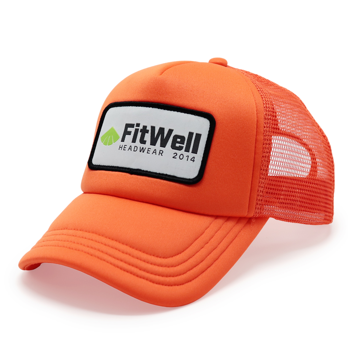 FitWell Custom Foam Trucker Hat – Multi-Color Mesh Back Cap with Logo Patch