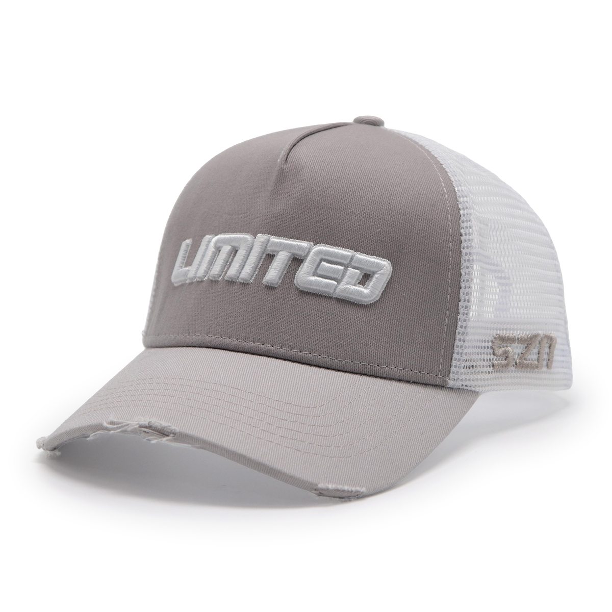 3D Embroidered Logo 5 Panel Snapback Mesh Trucker Hat - LIMITED