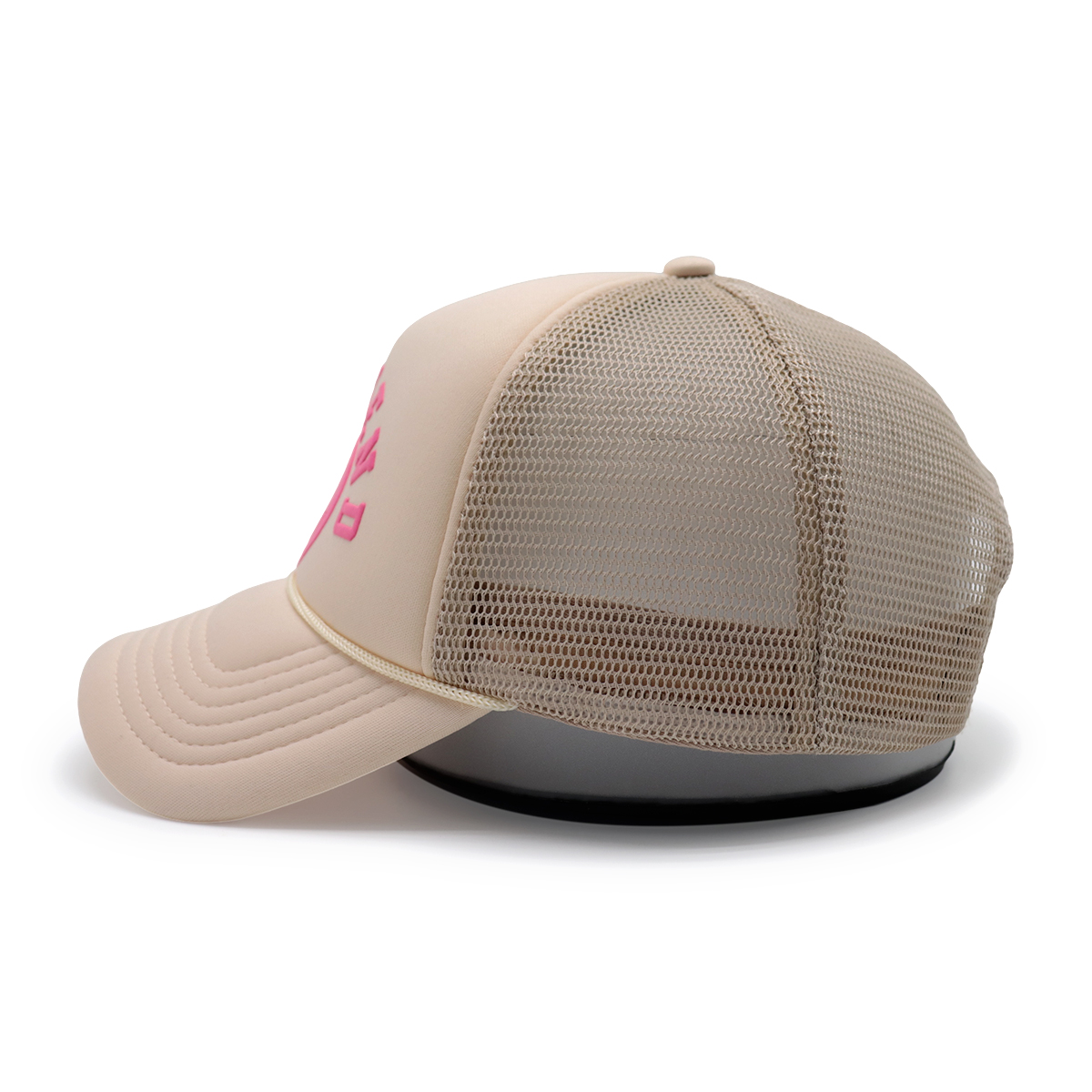 Fashion Smiley Foam Print Trucker Cap Adjustable Baseball Hat for Men and Women