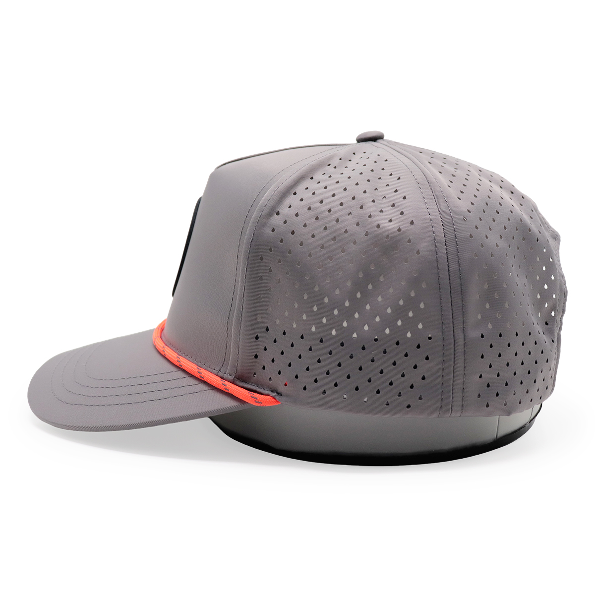 FITWELL Laser Perforated Trucker Hat Rope Accent Patch Mesh Snapback Baseball Cap