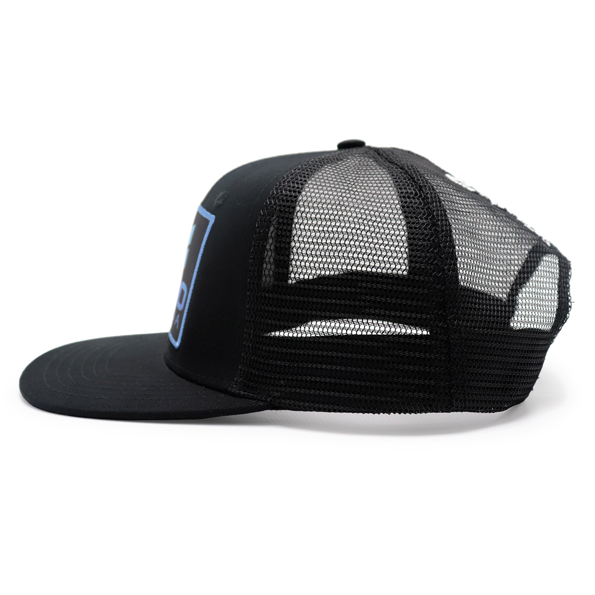HARO FLORIDA Flat Brim Mesh Trucker Hat – Unisex Adjustable Snapback Cap