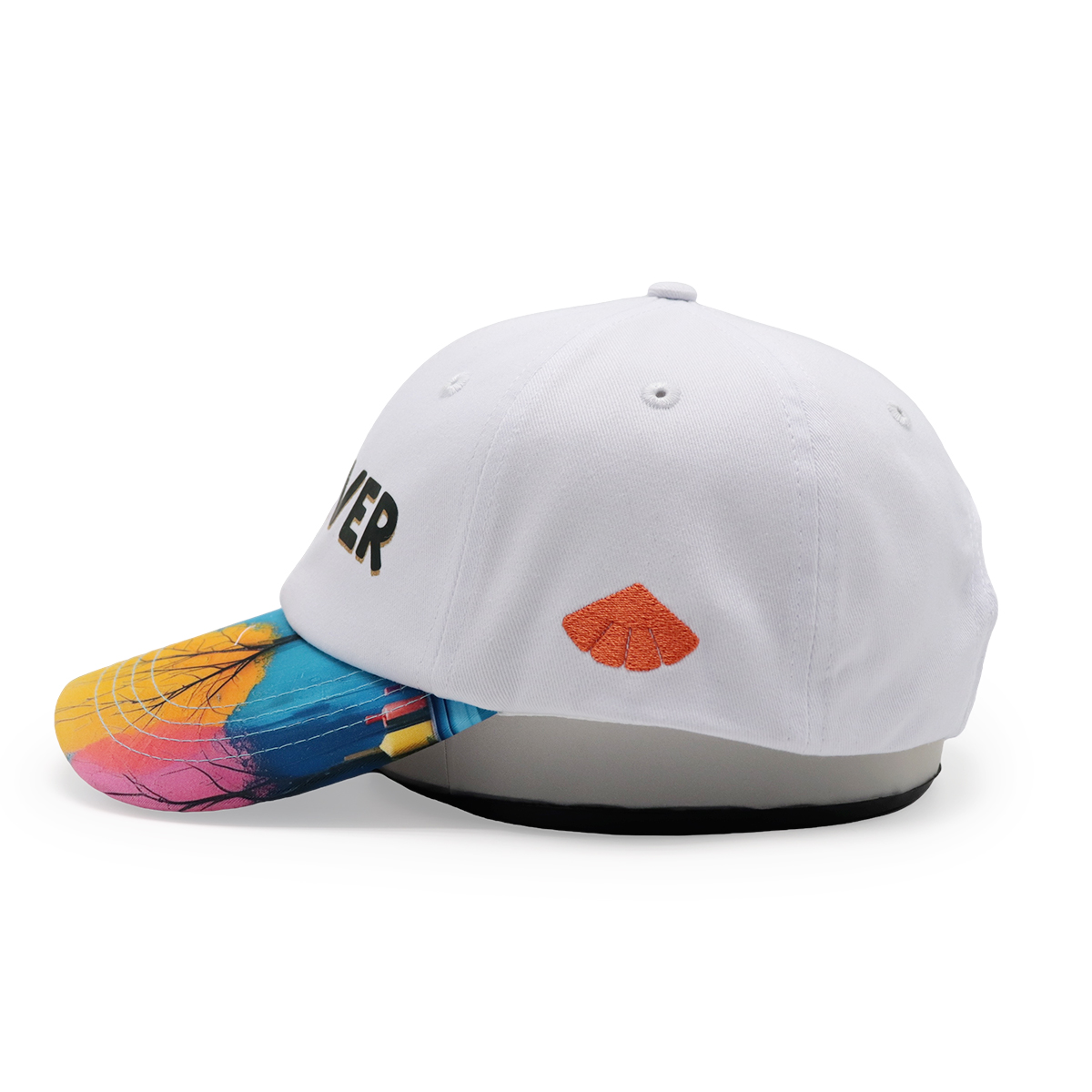 Custom Cotton Twill Baseball Cap with Printed Logo – Adjustable Unisex Hat