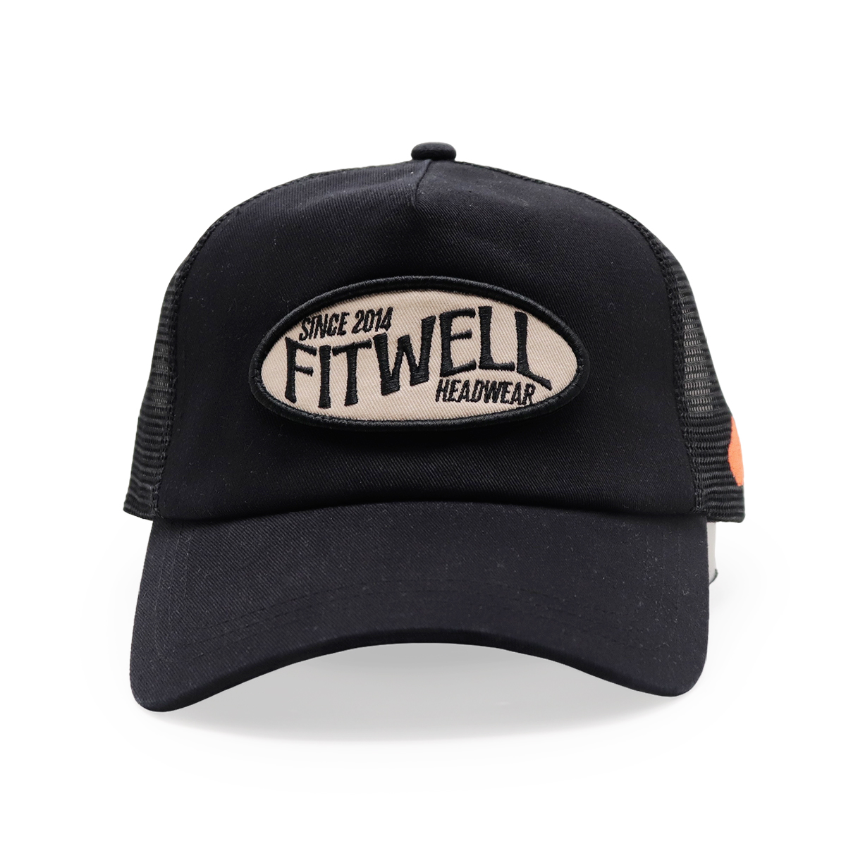 FITWELL Classic Mesh Trucker Hat – Retro Embroidered Logo Baseball Cap