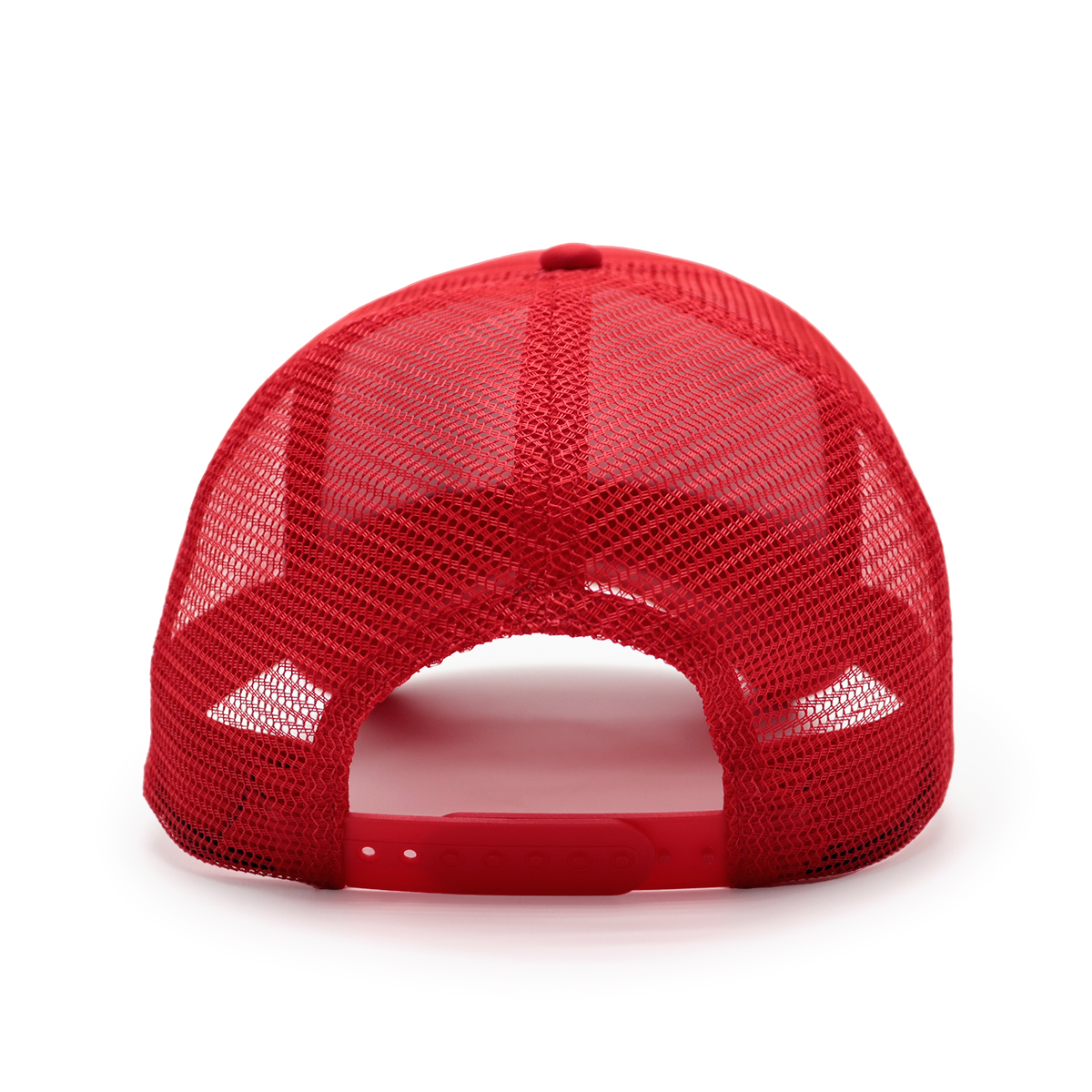 Custom Text Mesh Trucker Hat – Red or Pink/White Embroidered Personalized Baseball Cap