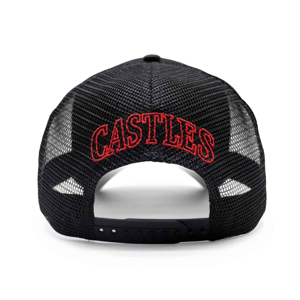 COWGIRL Rhinestone Baseball Cap Trucker Hat – Adjustable Black Mesh Cap with Red Stars for Women and Men