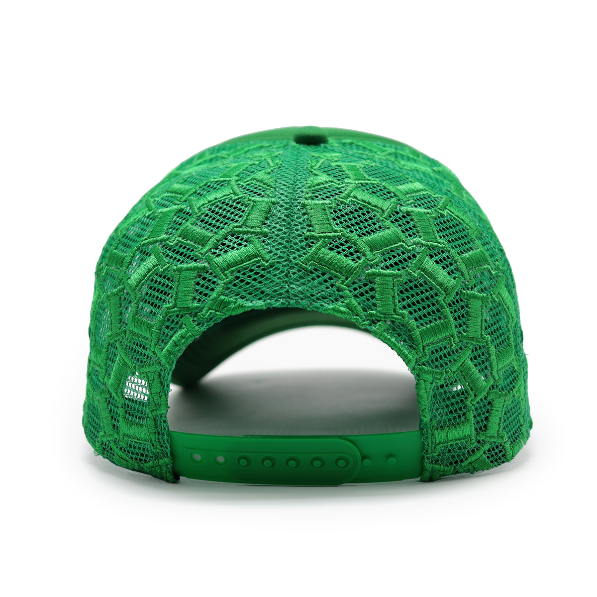 IMASINASHI Custom Trucker Hats with 3D Embroidery and Geometric Mesh