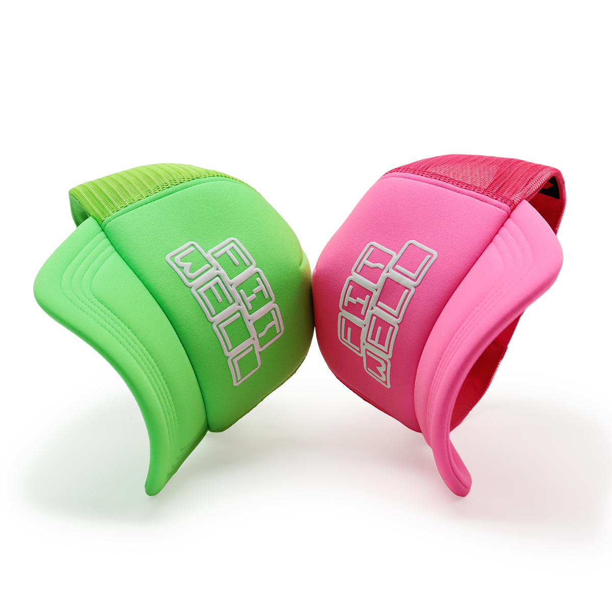 Fitwell Neon Puff Print Trucker Cap, 3D Logo Mesh Hat, Trendy Sports Adjustable Snapback