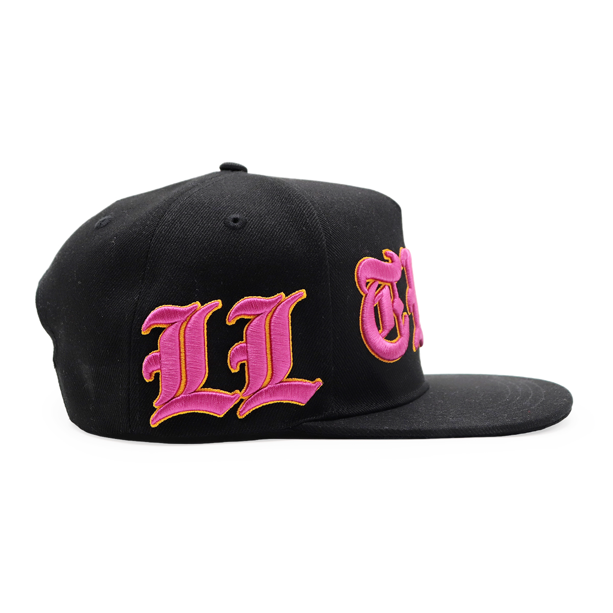 Bold Gothic 3D Embroidered Snapback – Unisex Flat Brim Streetwear Hat
