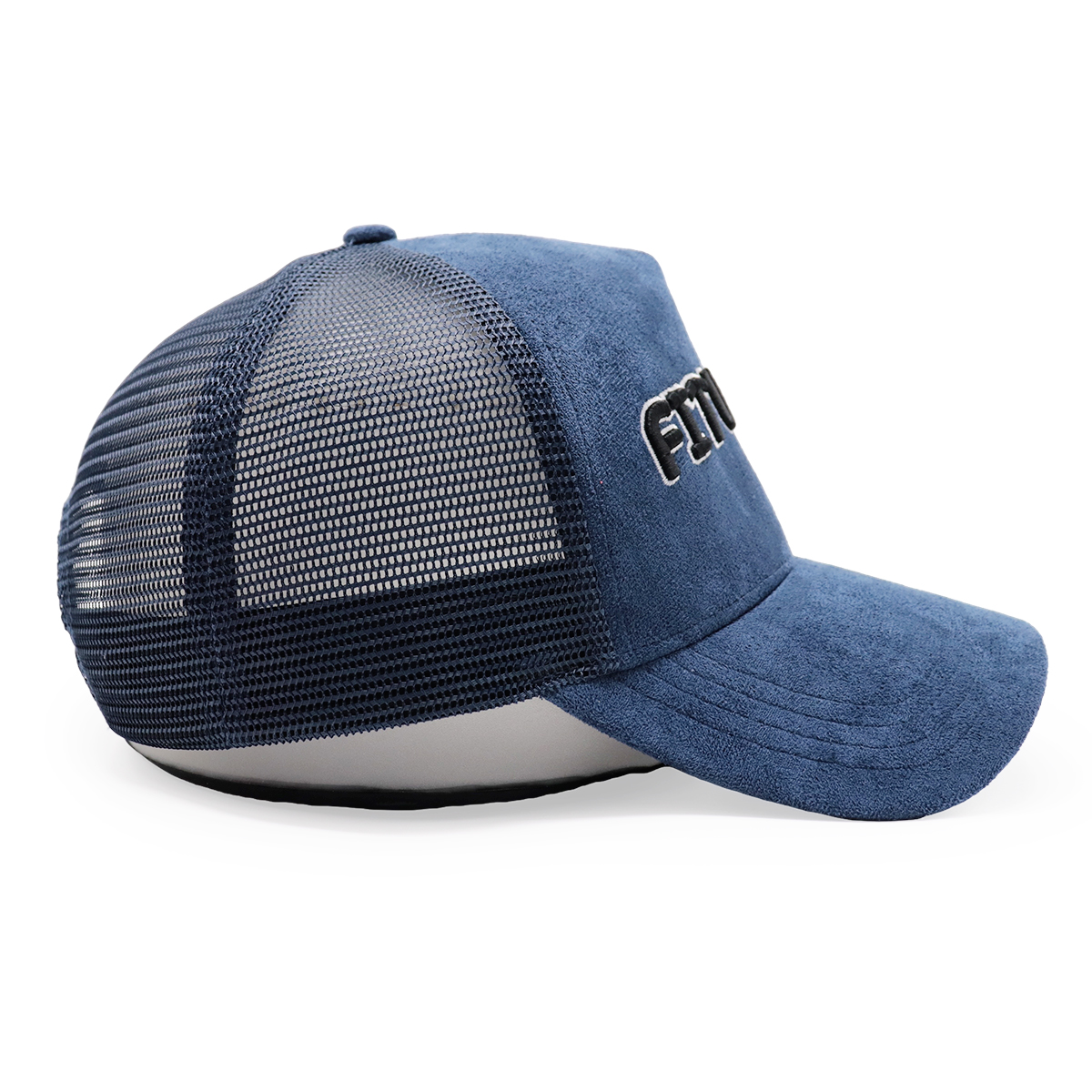 FITWELL 3D Embroidered Suede Mesh Trucker Cap – Multi-color Snapback Hat