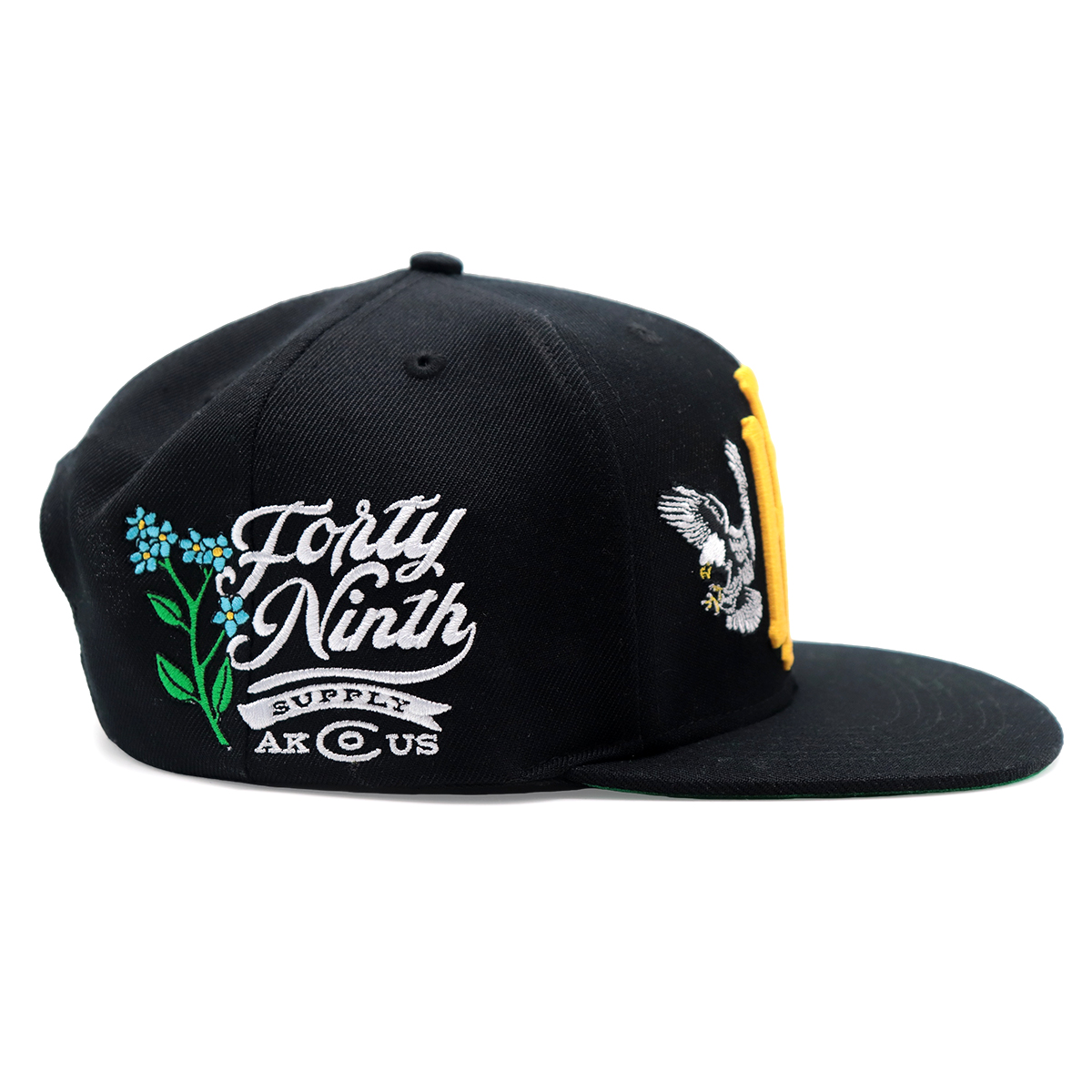 REP THE SET Flat Brim Snapback Cap – 3D Embroidered Streetwear Hat