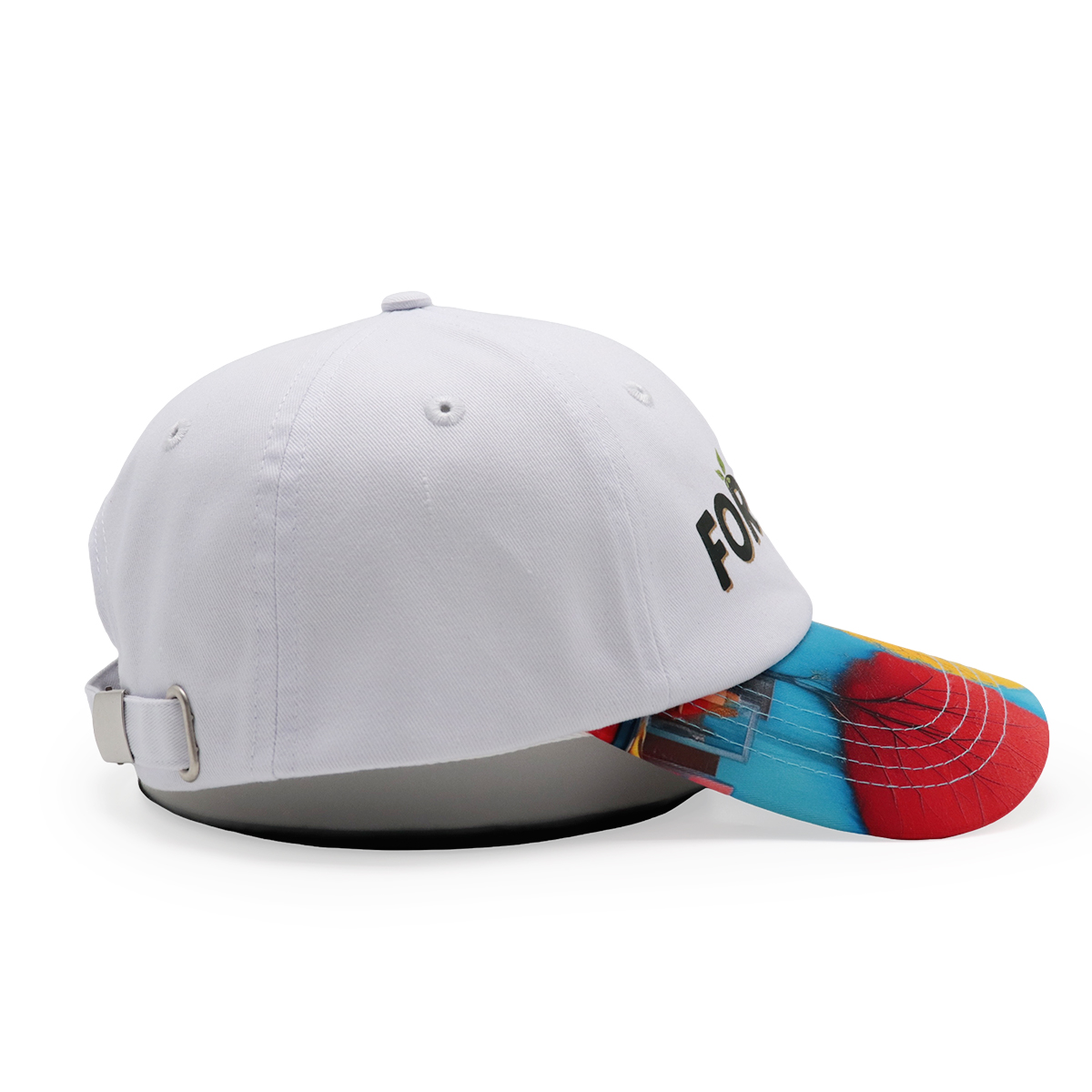 Custom Cotton Twill Baseball Cap with Printed Logo – Adjustable Unisex Hat