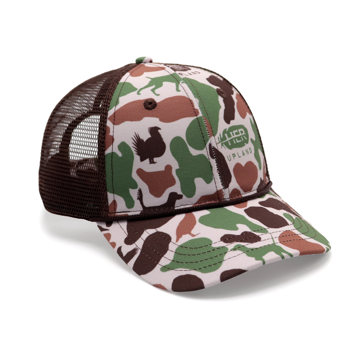 Camo Print Trucker Caps, Adjustable Mesh Snapback Hats, Pink/Orange/Green Camouflage Outdoor Cap, Unisex