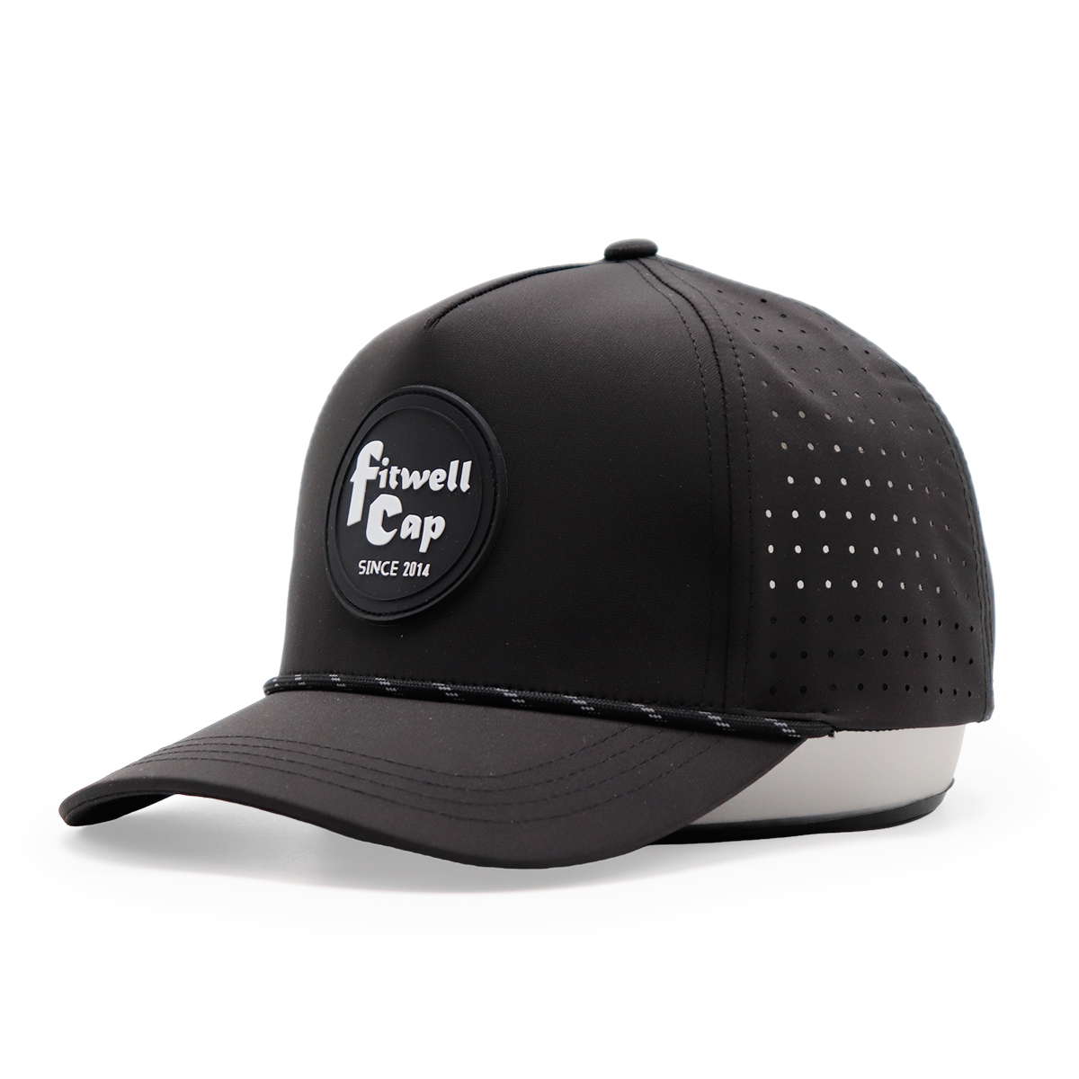 Fitwell Laser Perforated Baseball Cap – Breathable Sports Hat, Adjustable Snapback, Unisex