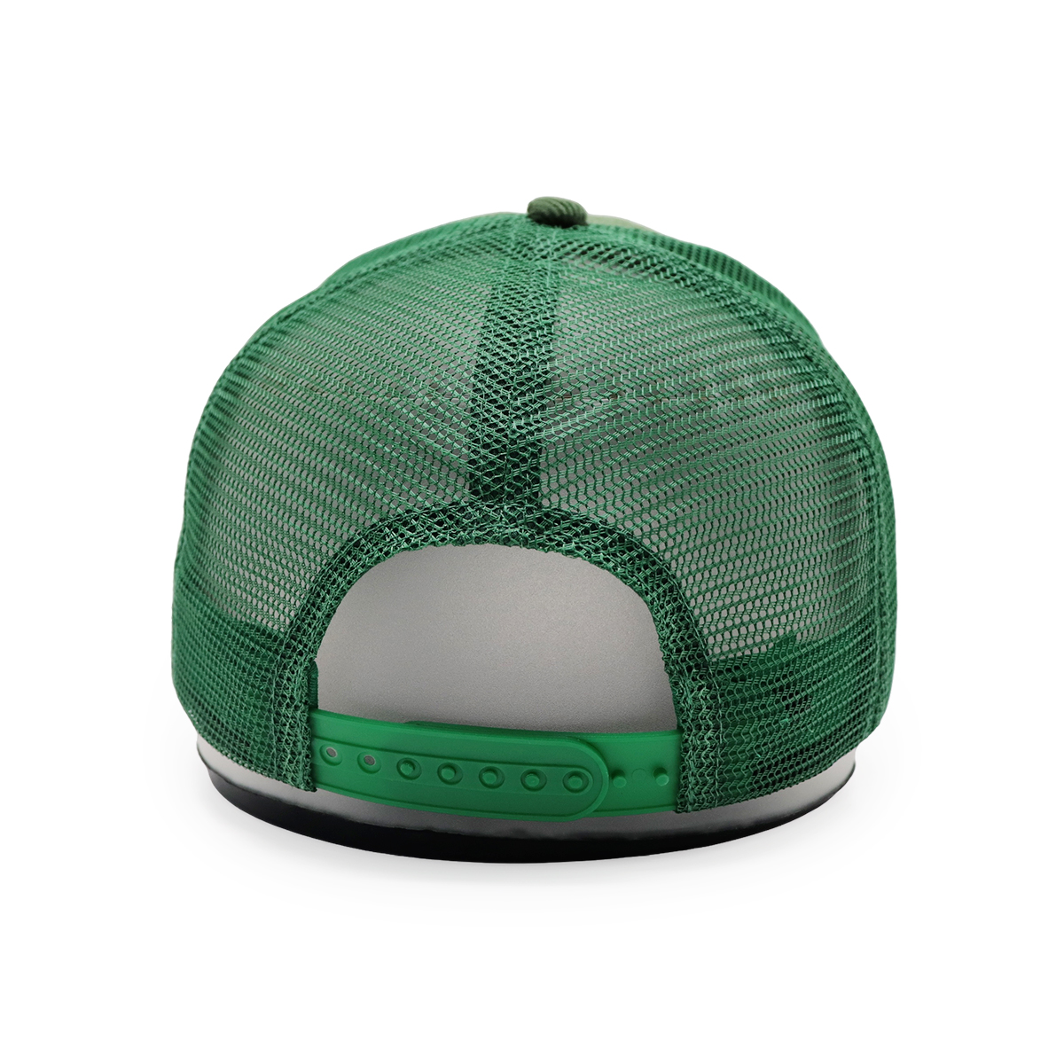 UAE Flag Clover Embroidered Corduroy Mesh Trucker Cap – Four-Leaf Lucky Baseball Hat