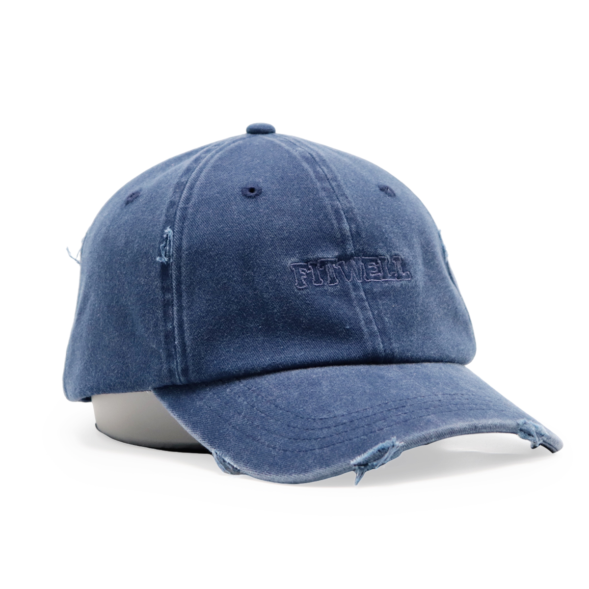 FITWELL Vintage Washed Baseball Cap | Unisex Adjustable Dad Hat in Multiple Colors