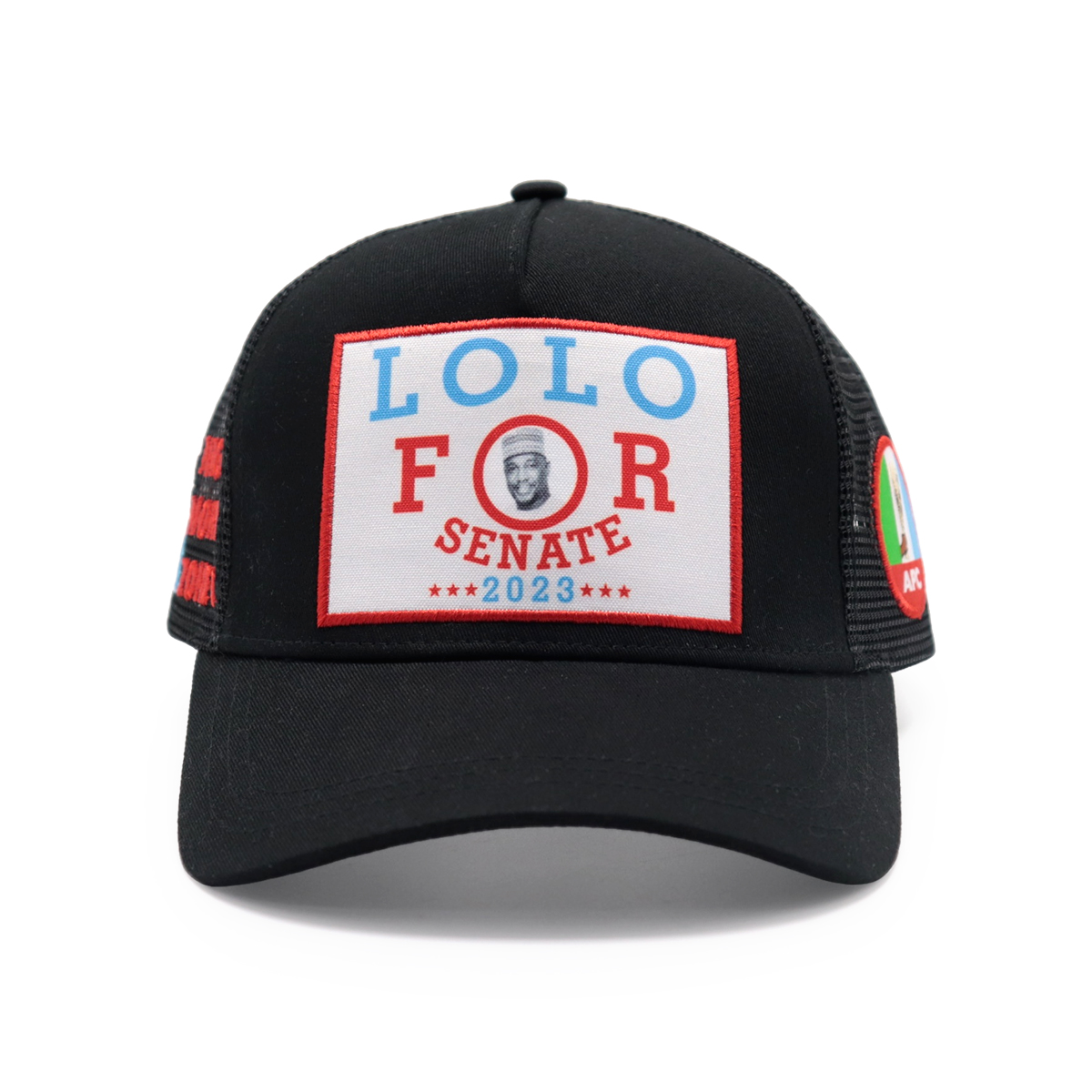 Heat Transfer Patch Political Mesh Trucker Cap – Custom Logo, Adjustable Snapback, Unisex Campaign Hat