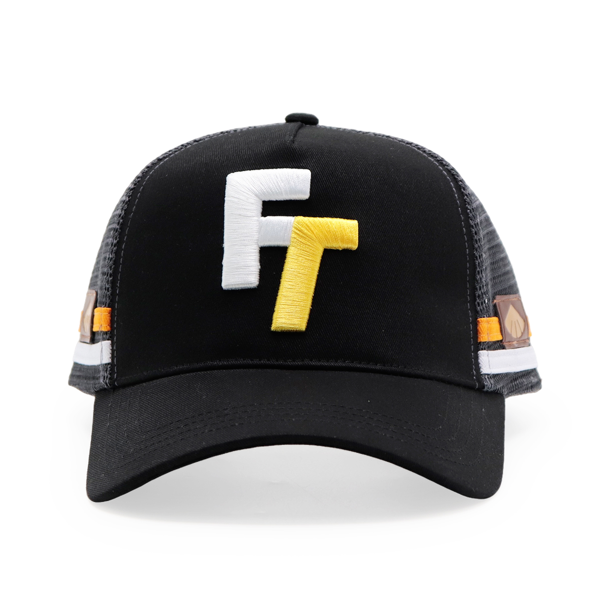 FITWELL 3D Embroidered FT Trucker Hat – Sporty Mesh Baseball Cap