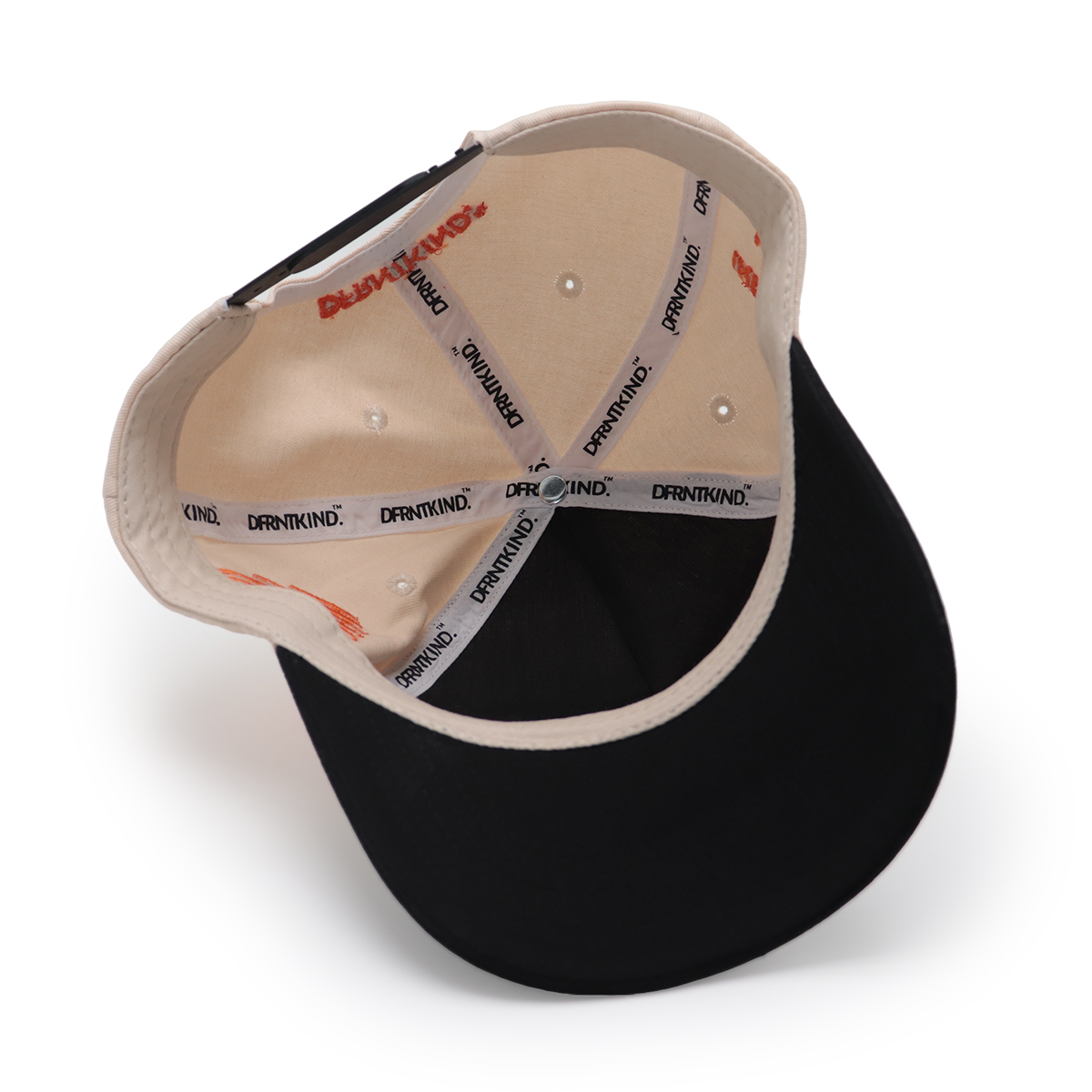 DFRNT KIND. Embroidered Baseball Caps – Colorblock & Red, Adjustable, Unisex Street Style Hats